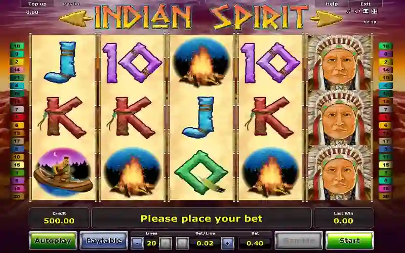 Играть в Indian Spirit (Дух Индейцев)!